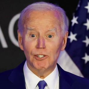 Former U.S. President Joe Biden makes his first major speech since leaving office, at the Advocates, Counselors, and Representatives for the Disabled (ACRD) conference in Chicago, Illinois, U.S. April 15, 2025.