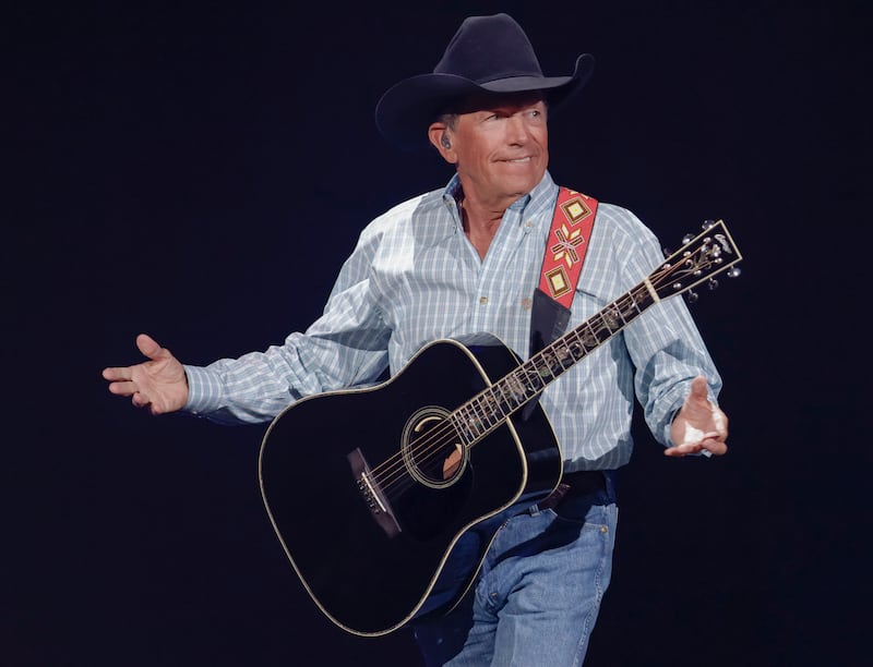 George Strait performs during the iHeartCountry Festival at Frank Irwin Center on October 30, 2021 in Austin, Texas.