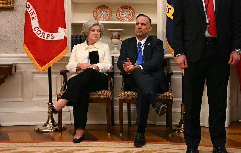 White House Chief of Staff Susie Wiles and White House Deputy Chief of Staff Dan Scavino