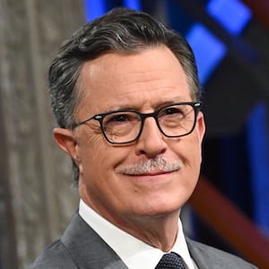 The Late Show with Stephen Colbert during Monday’s July 14, 2025 show. Photo: Scott Kowalchyk ©2025 CBS Broadcasting Inc. All Rights Reserved.