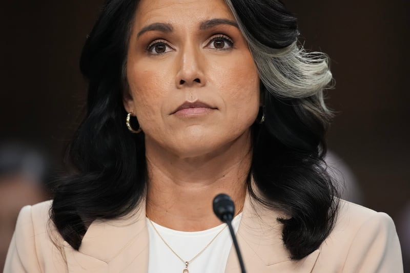 Director of National Intelligence Tulsi Gabbard appears during a Senate Committee on Intelligence Hearing on March 25, 2025 in Washington, DC.