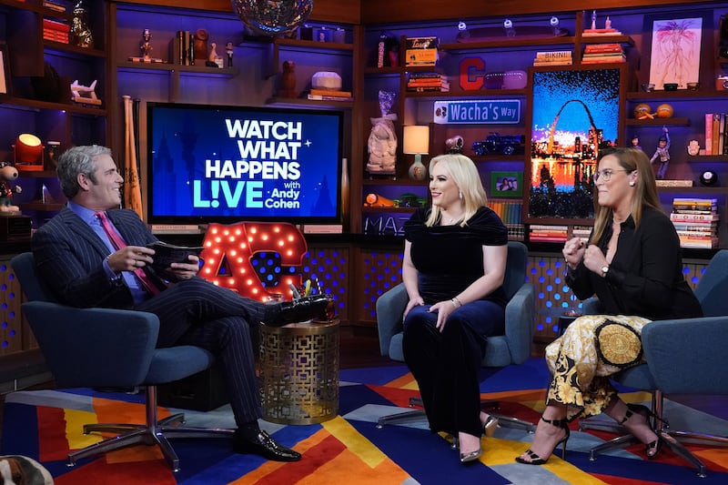 Andy Cohen and Meghan McCain.