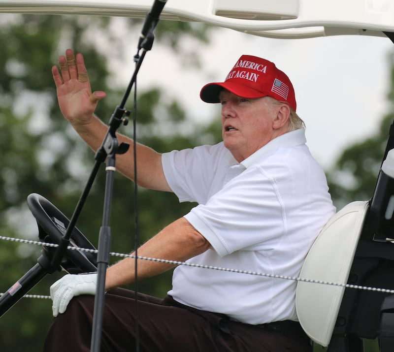 Trump in 2022 was clearly larger than his current appearance—and the reason why is the subject of a lot of West Wing whispers.