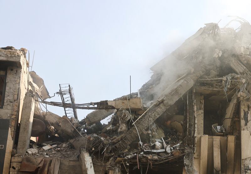 Smoke rises from a damaged building in the aftermath of Israeli strikes, in Tehran, Iran, June 13, 2025. Majid Asgaripour/WANA (West Asia News Agency) via REUTERS   ATTENTION EDITORS - THIS PICTURE WAS PROVIDED BY A THIRD PARTY