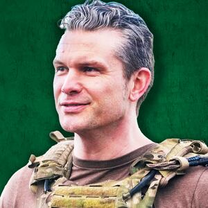 Pete Hegseth, text message photo illustration
