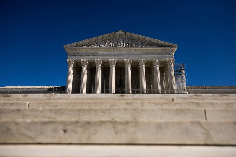 The US Supreme Court building is seen in Washington, D.C. on March 2, 2025.