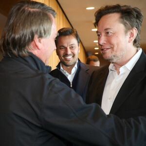 Brazilian President Jair Bolsonaro and Elon Musk