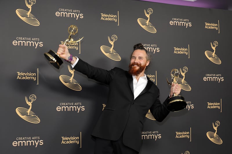 LOS ANGELES, CALIFORNIA - SEPTEMBER 04: Cristobal Tapia de Veer, winner of the Outstanding Music Composition for a Limited or Anthology Series, Movie or Special (Original Dramatic Score) award for 'The White Lotus' attends the 2022 Creative Arts Emmys at Microsoft Theater on September 04, 2022 in Los Angeles, California. (Photo by Amy Sussman/Getty Images)