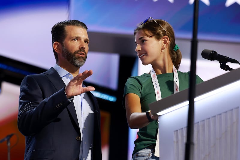 Donald Trump Jr. and Kai Trump