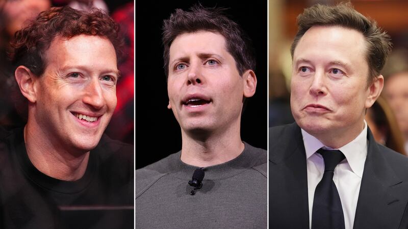 Mark Zuckerberg, Sam Altman, Elon Musk