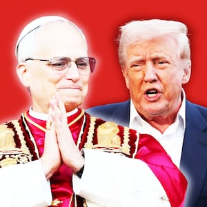 Pope Leo XIV, Donald Trump illustration