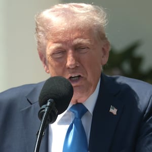 President Donald Trump delivered remarks during a National Day of Prayer event at the White House where he claimed he was "saving Medicaid" as Republicans are divided over including program cuts in his massive bill.