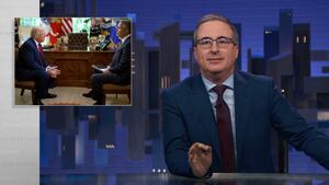 John Oliver suggests a new way to interview President Donald Trump.
