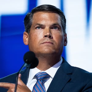 Geoff Duncan, former Lt. Gov. of Georgia, speaks on the third night of the Democratic National Convention at the United Center in Chicago, Ill., on Wednesday, August 21, 2024.