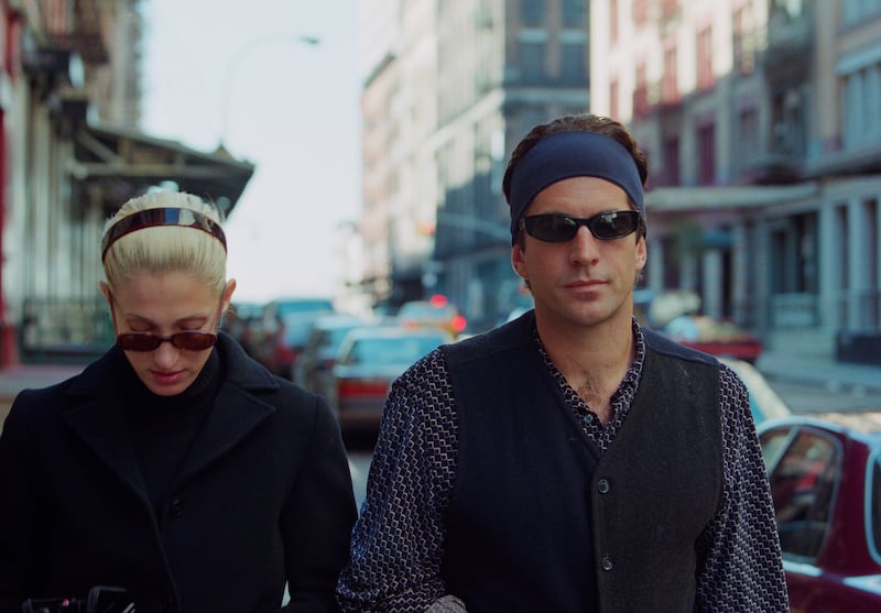 John Kennedy, Jr. and his wife, Carolyn  Bessette-Kennedy, in New York City in 1997.