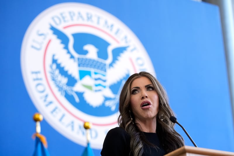 Homeland Security Secretary Kristi Noem