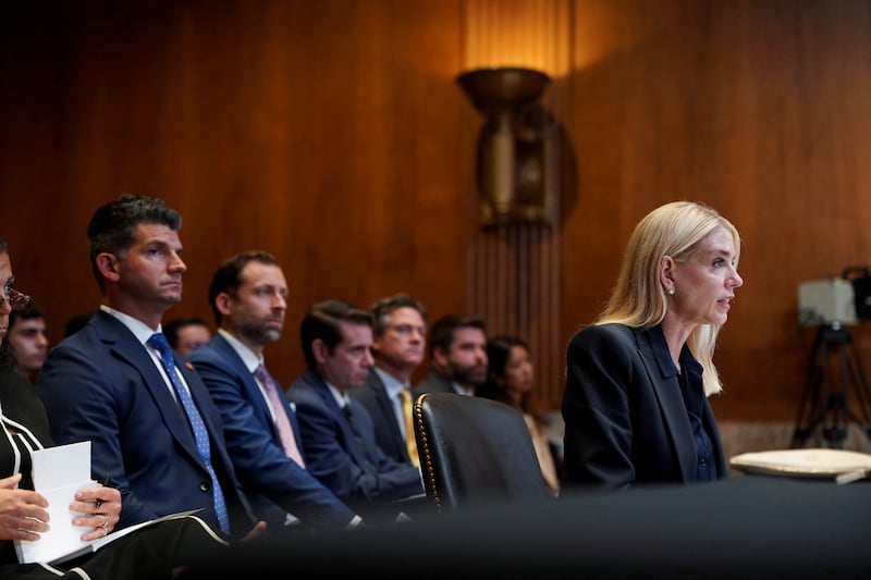 Bondi lashed out at what she called Merkley's "gotcha question."