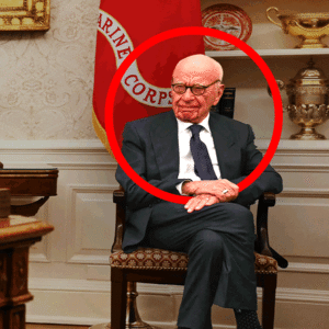 Rupert Murdoch in Oval Office with Donald Trump