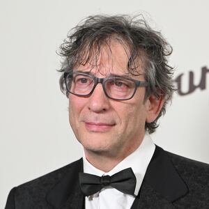 Neil Gaiman attends an LA Gala in Los Angeles in January 2024.