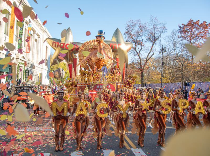 A view of the Tom Turkey float at the 2023 Macy's Thanksgiving Day Parade.