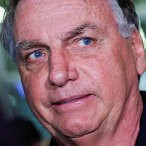 Brazil's former President Jair Bolsonaro looks on after the departure of his wife Michelle Bolsonaro for the inauguration of U.S. President Donald Trump at the Brasilia International Airport, in Brasilia, Brazil January 18, 2025.