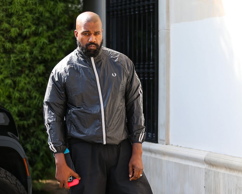 LOS ANGELES, CA - MARCH 21: Kanye West is seen on March 21, 2024 in Los Angeles, California.  (Photo by Bellocqimages/Bauer-Griffin/GC Images)