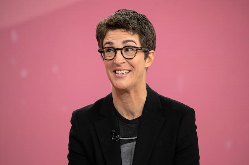 Rachel Maddow seen on October 16, 2023.