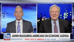 “I’ve been watching Silence of the Lambs because it’s less scary for me than looking at the stock market‚” Trey Gowdy said on Sunday Night in America.