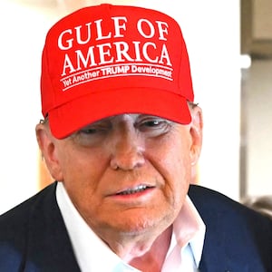 Donald Trump speaks with the press on board Air Force One as he travels from Ochopee, Florida to Joint Base Andrews, Maryland on July 1, 2025.
