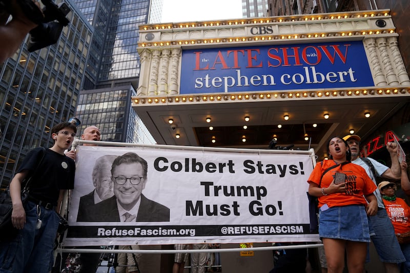 Colbert is not being replaced as host because the show is going away altogether after its upcoming 2025-2026 season.