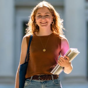 Princess Elisabeth of Belgium on campus at Harvard University 