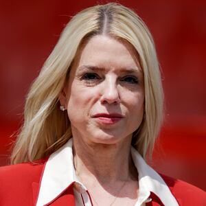 Pam Bondi, U.S. Attorney General, during a press conference.