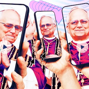 A photo illustration of Pope Leo XIV, Robert Francis Prevost.