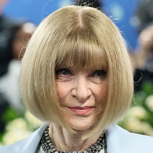 Donald Trump and Anna Wintour.