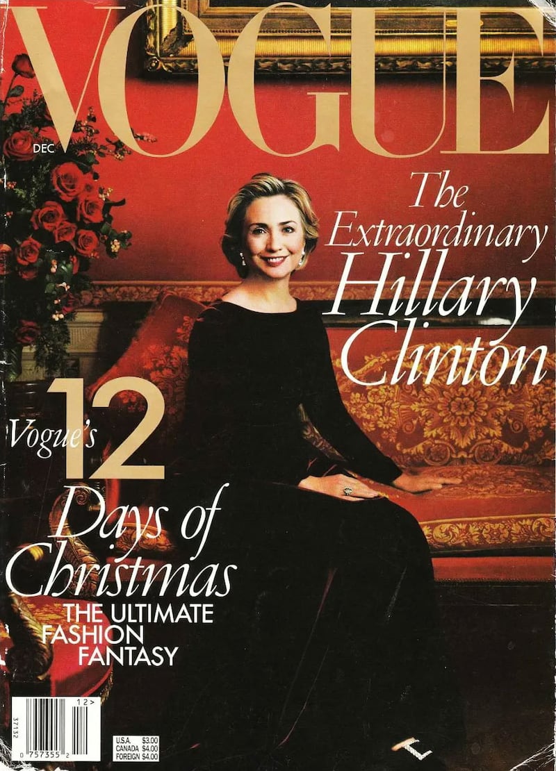 Hillary Clinton photographed by Annie Leibovitz for Vogue December 1998