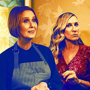 Cynthia Nixon and Sarah Jessica Parker