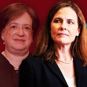 Elena Kagan, Amy Coney Barrett photo illustration