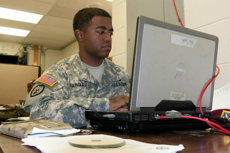 A photo shared by the U.S. Army of Staff Sgt. Shamsuddin Jabbar, then the information technology team chief for the 82nd Airborne Division’s 1st Brigade Combat Team.