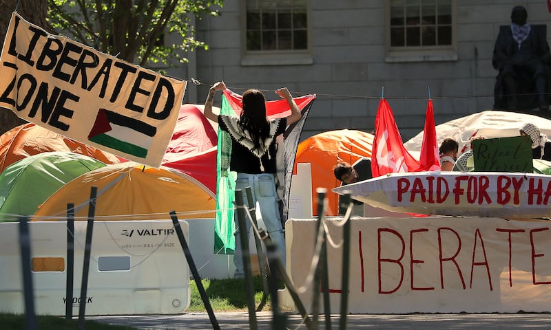 The Trump administration's Joint Task Force to Combat Anti-Semitism said that Harvard's pro-Palestine encampment "instilled fear" in Jewish and Israeli students.