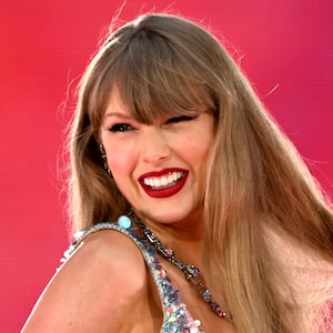 Taylor Swift performs on stage during the "Taylor Swift | The Eras Tour" at Wembley Stadium on August 15, 2024