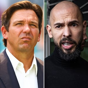 Ron DeSantis and Andrew Tate.