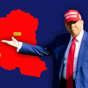 Donald Trump, Iran strike map