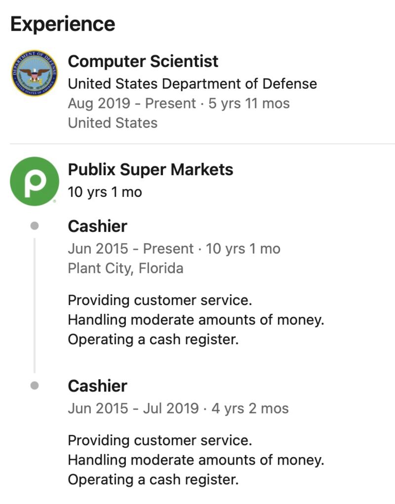 Accused spy Nathan Laatsch's LinkedIn profile