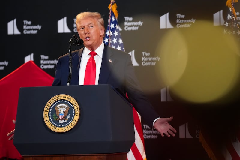 President Donald Trump speaks during an event at the Kennedy Center on August 13, 2025 in Washington, D.C.