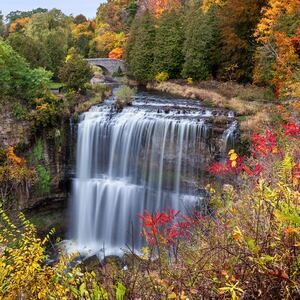 Waterfall in Hamilton, Ontario.