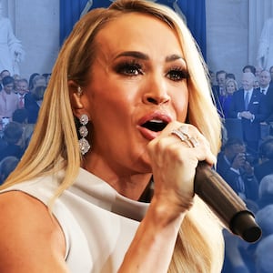 Carrie Underwood performs at the presidential inauguration