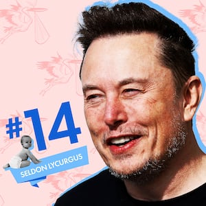 Elon Musk welcomes his 14th child.