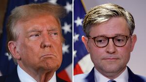 Donald Trump and Mike Johnson
