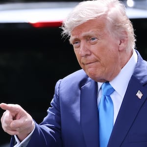 President Donald Trump, pictured departing the White House on June 6, spoke with reporters from multiple TV networks and print publications by phone on Friday where he insisted Elon Musk was not top of mind amid their breakup.