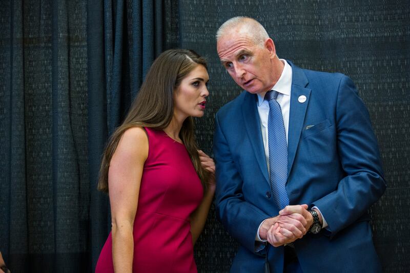 Hope Hicks and Keith Schiller